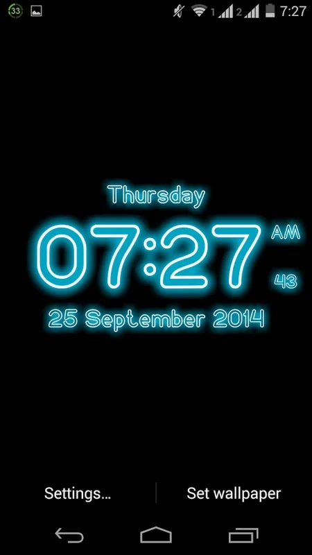 Neon Digital Clock LWP for Android - A Stylish Timekeeping App