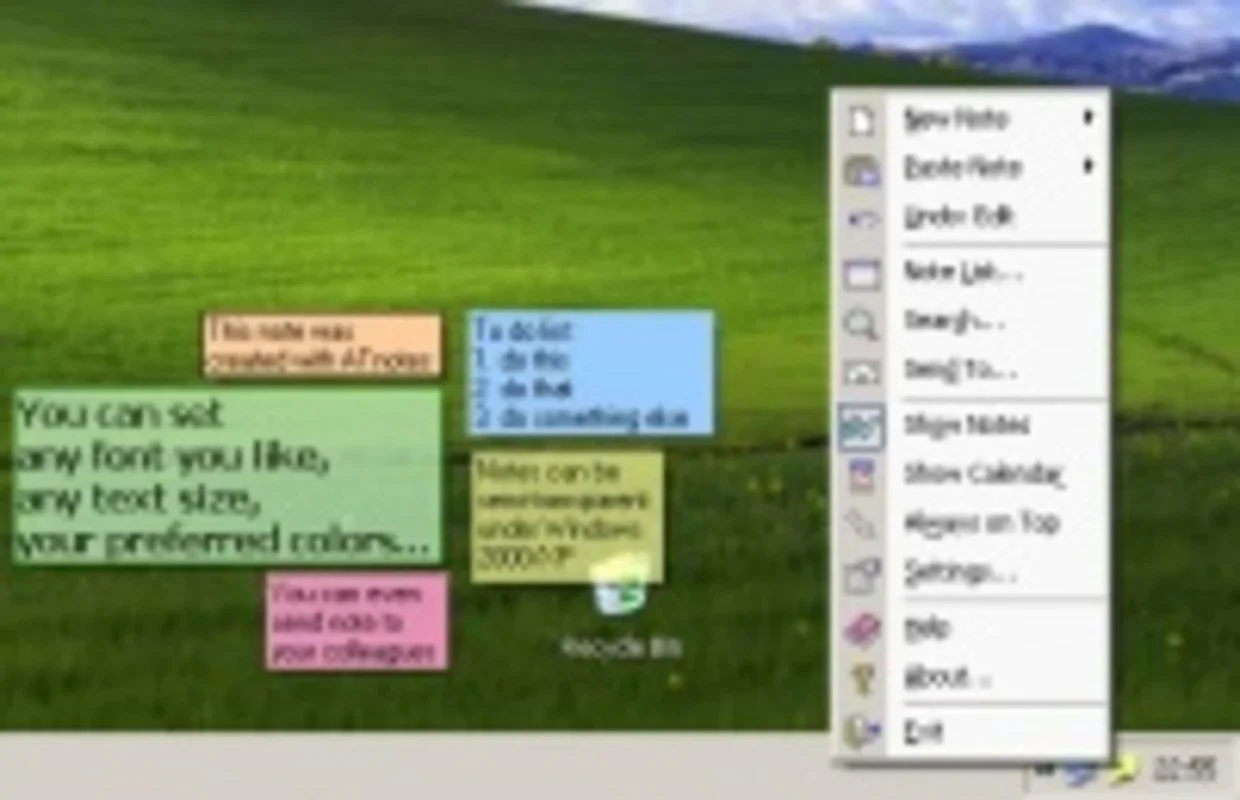 ATnotes for Windows: Customizable Desktop Post - it Notes