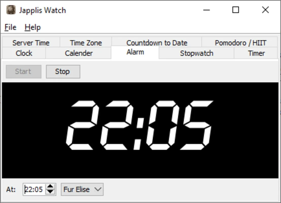 Japplis Watch for Windows - Comprehensive Time Utilities