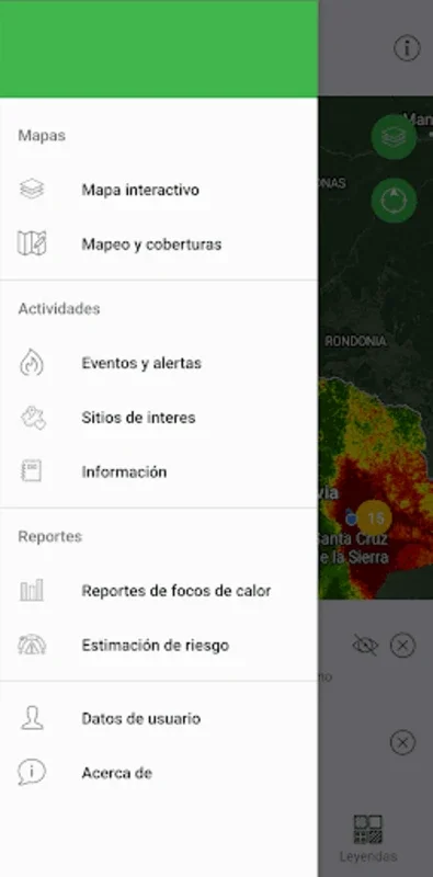 SATRIFO for Android: Advanced Forest Fire Monitoring