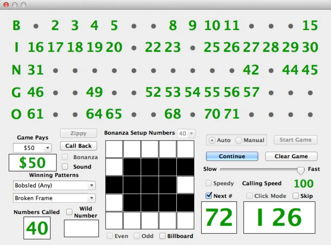 Bingo Caller for Mac - Organize Bingo Games Easily