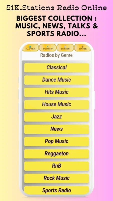 51K Radios Live FM AM for Android - Unbeatable Radio Experience