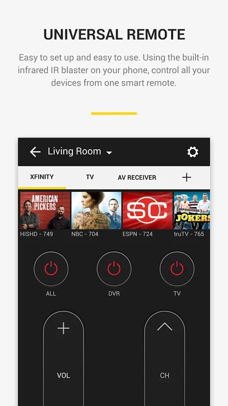 Peel Smart Remote: Universal Android Remote Control with Personalized Content