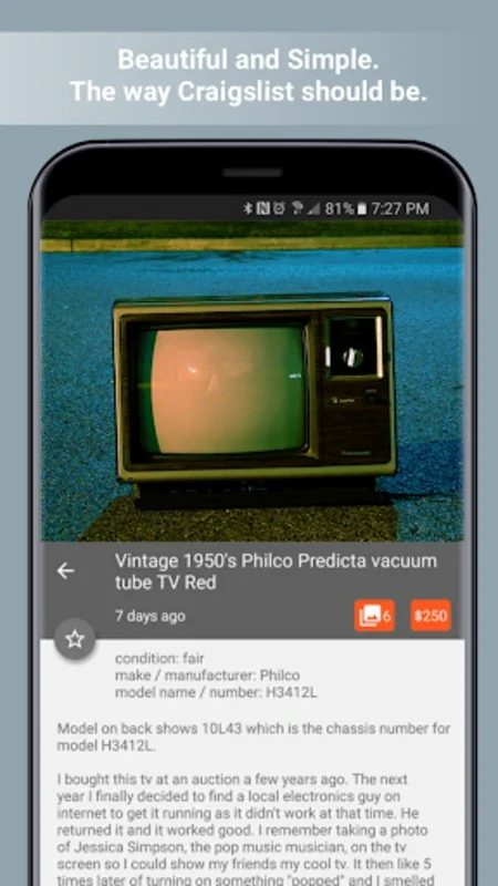 Postings for Craigslist on Android: Enhanced Craigslist Experience