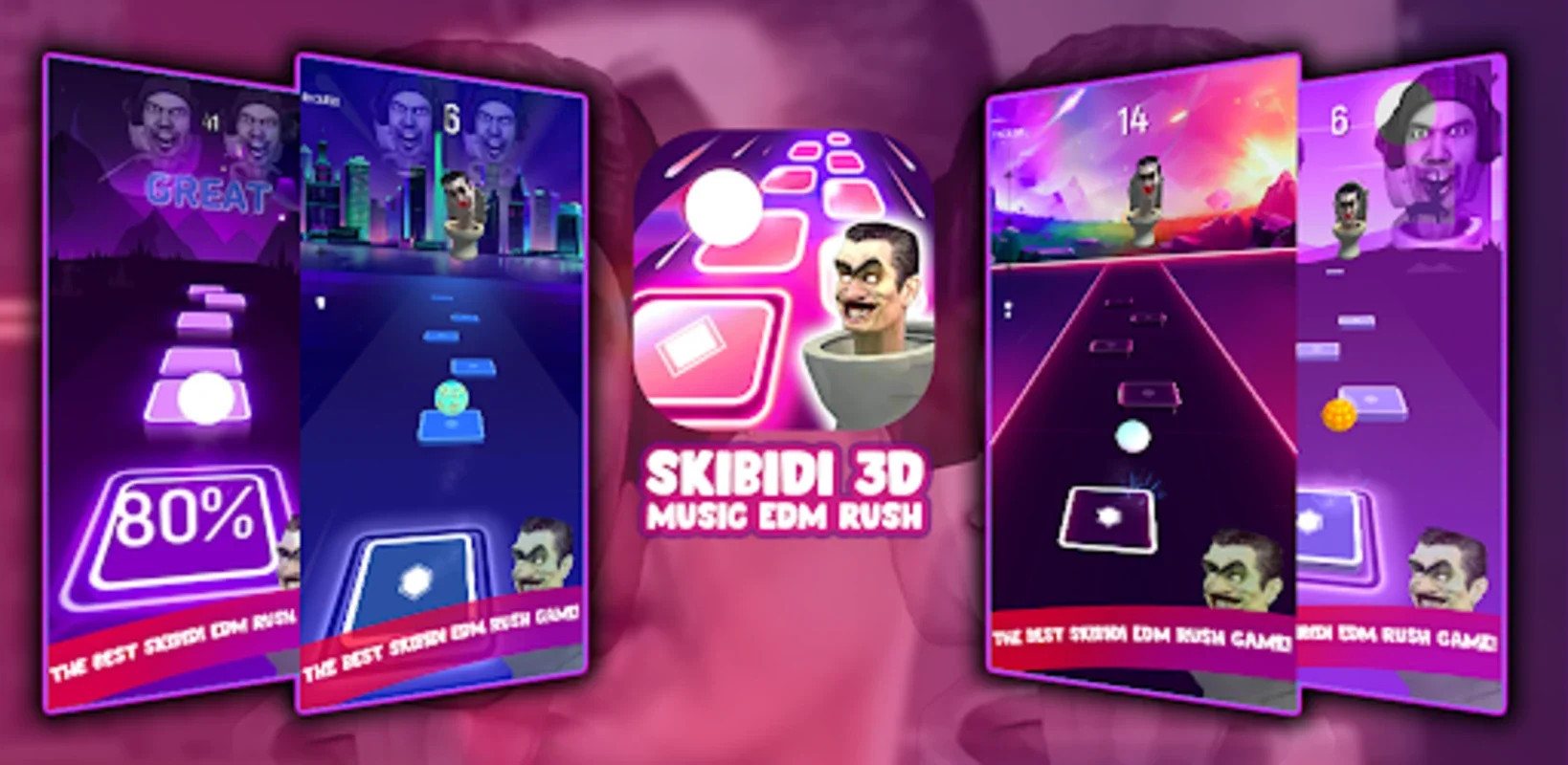 Skibidi Toilet Tiles Hop for Android - Engaging Challenges