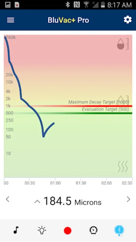 BluVac for Android - Precise System Evacuation Monitoring