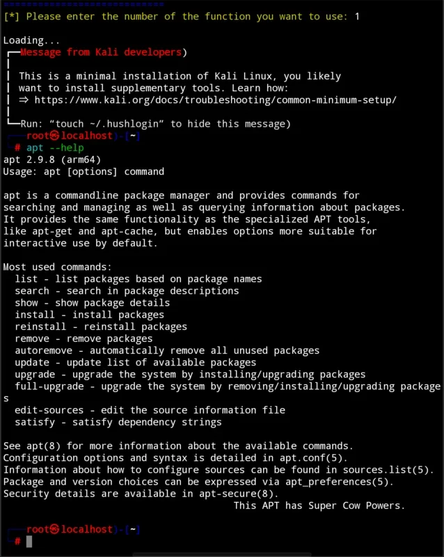 An kali for Android - Run Kali Linux without Root