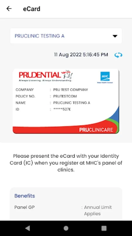 PruClinicare for Android - Simplify Employee Benefits Management