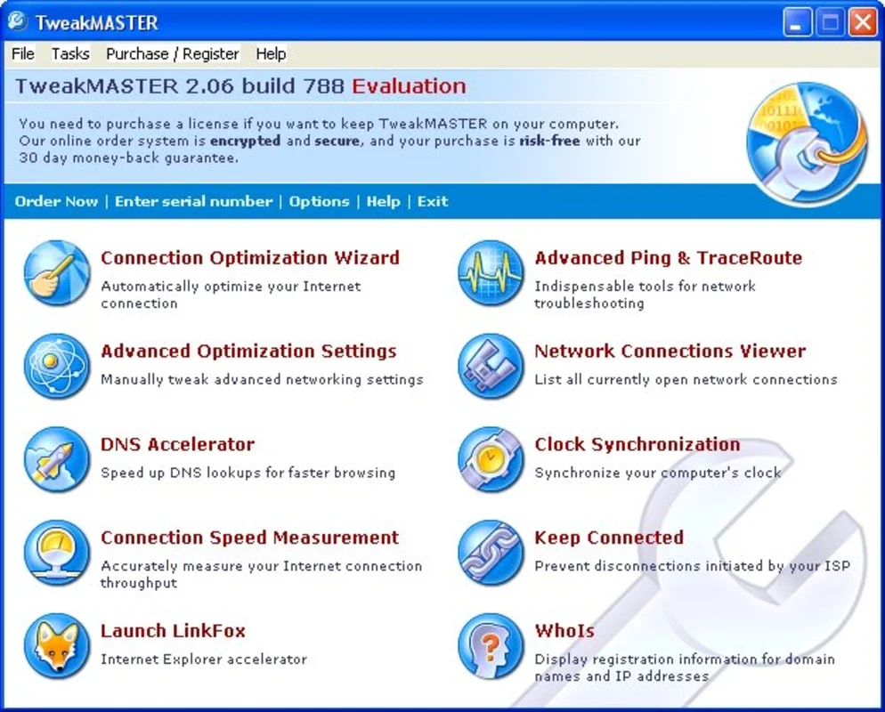 TweakMASTER for Windows - Boost Your Internet Speed