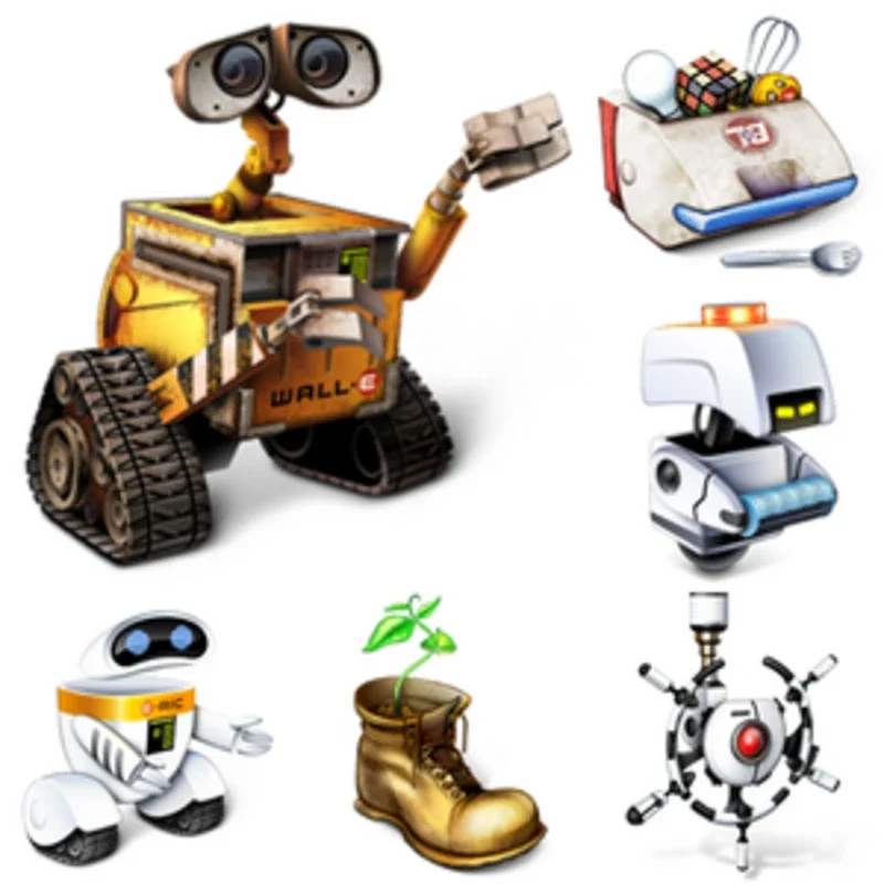 Wall - E Icons for Windows: High - Quality Visuals