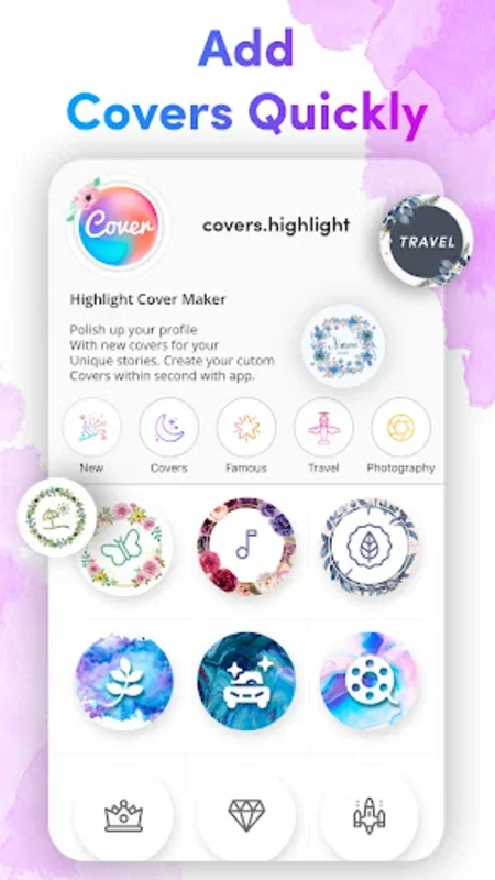 Cover Highlights + Logo Maker for Android - Boost Your Instagram Aesthetics