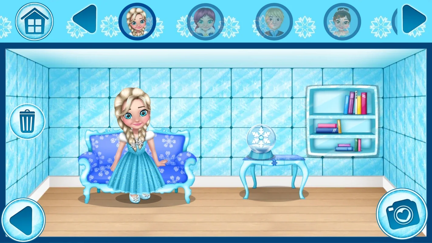 Ice Princess Doll House Games for Android - Decorate the Frozen Palace