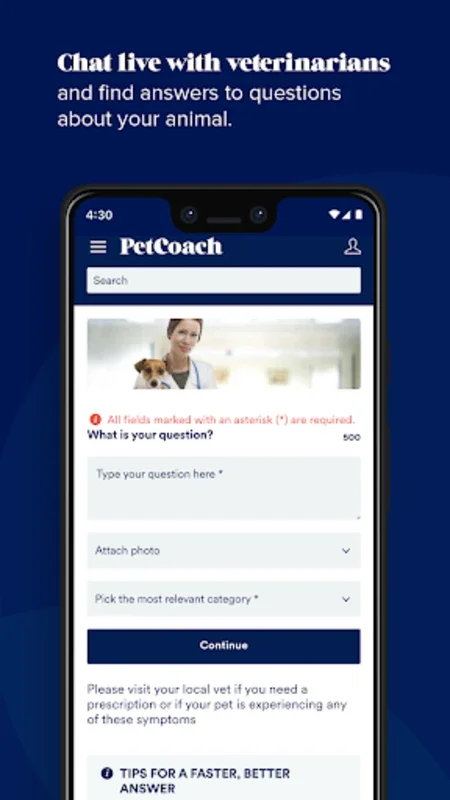 PetCoach Ask a Vet Online 24/7 for Android: Expert Advice Anytime