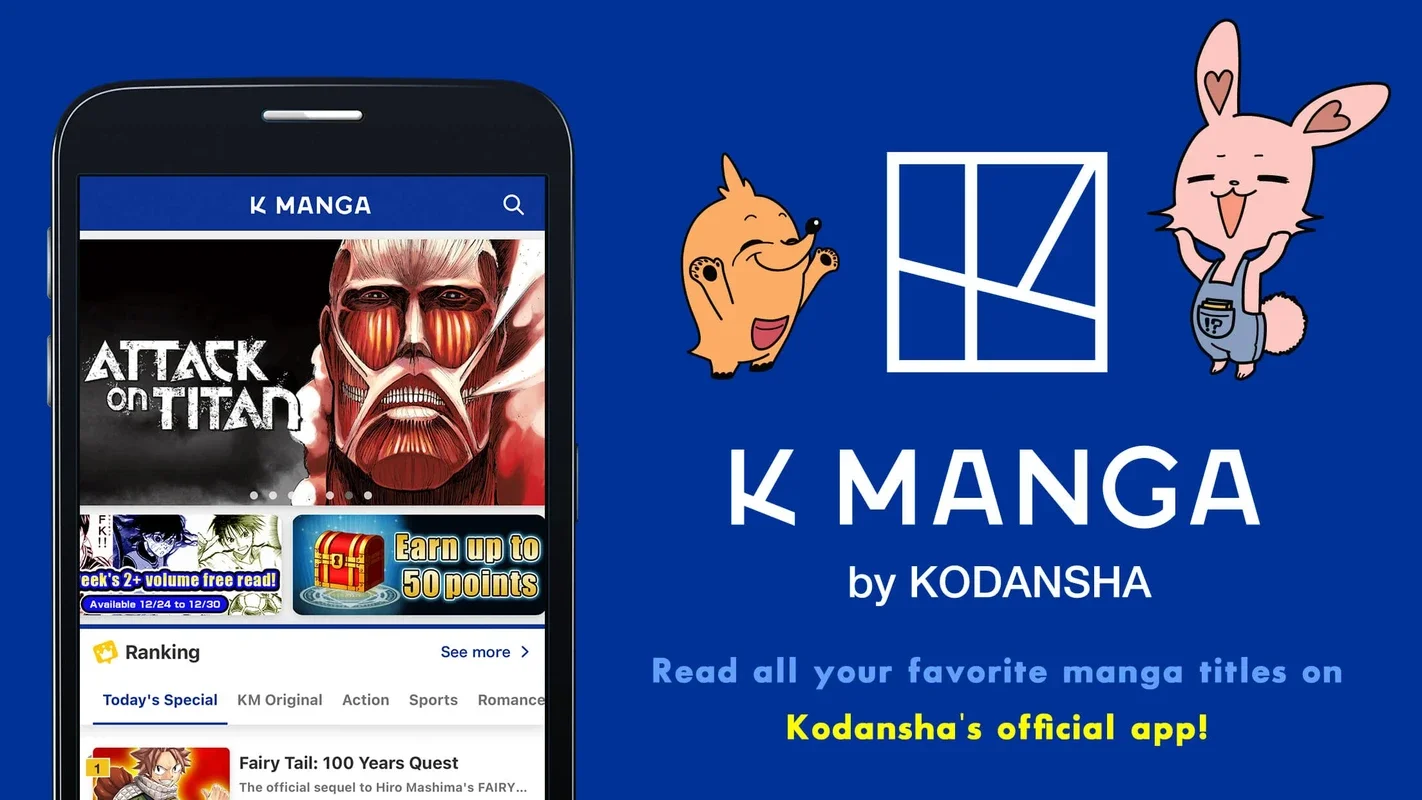 K MANGA for Android - Unbeatable Manga Experience