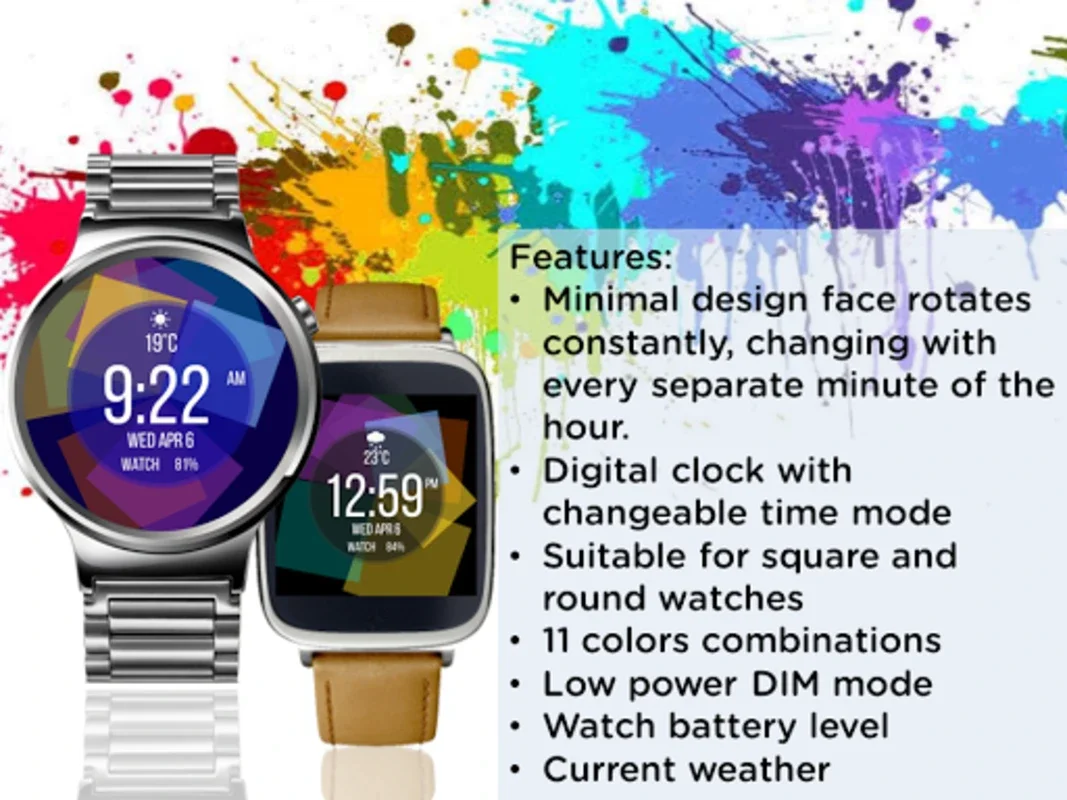 Spring Watch Face for Android - Vibrant & Functional