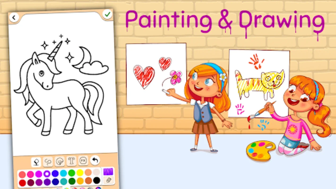 Painting and drawing for kids on Android - Free Download