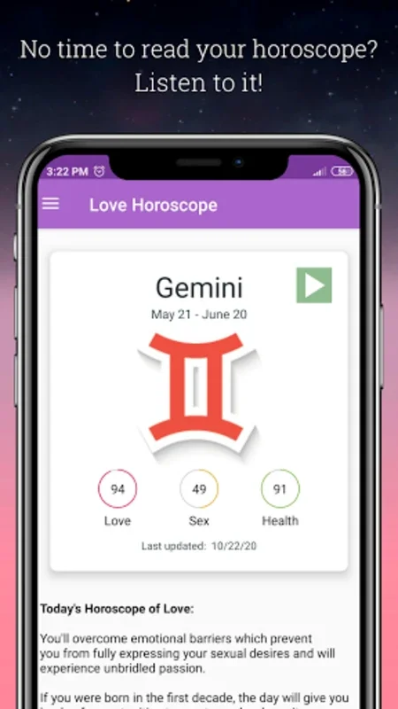 Love Horoscope for Android - Get Astrological Insights