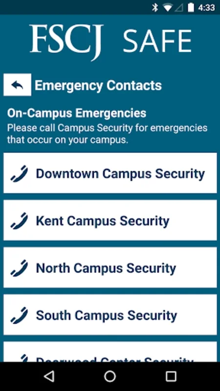 FSCJ Safe for Android - Keep Campus Safe with This App