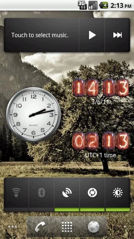 Nixie Clock Widget for Android - Vintage Style and Function