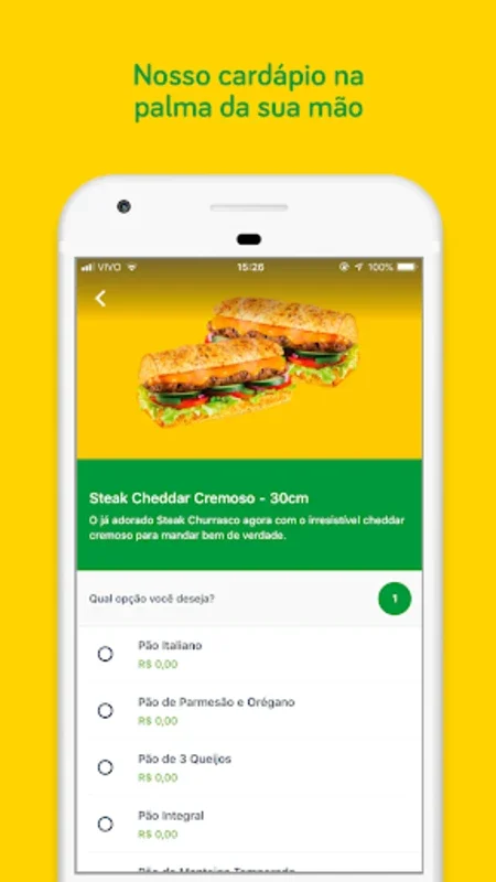 Subway Go for Android: Streamlined Food Ordering