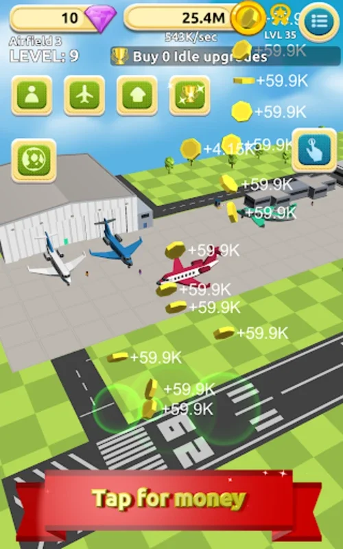 Airfield Tycoon Clicker Game for Android - Build Your Airport Empire