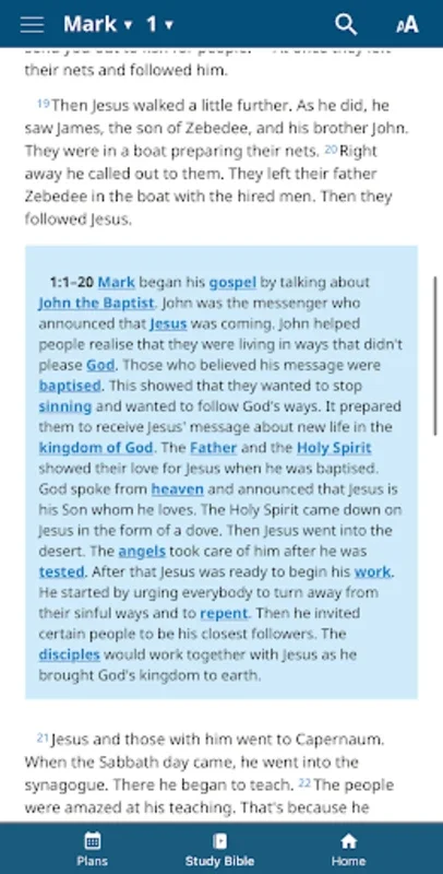 Biblica Study Bible for Android - No Downloading Needed
