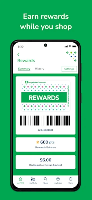 Terry White for Android: Manage Meds & Earn Rewards