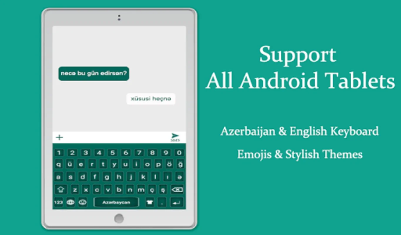 Azerbaijani Color Keyboard: Bilingual Typing for Android