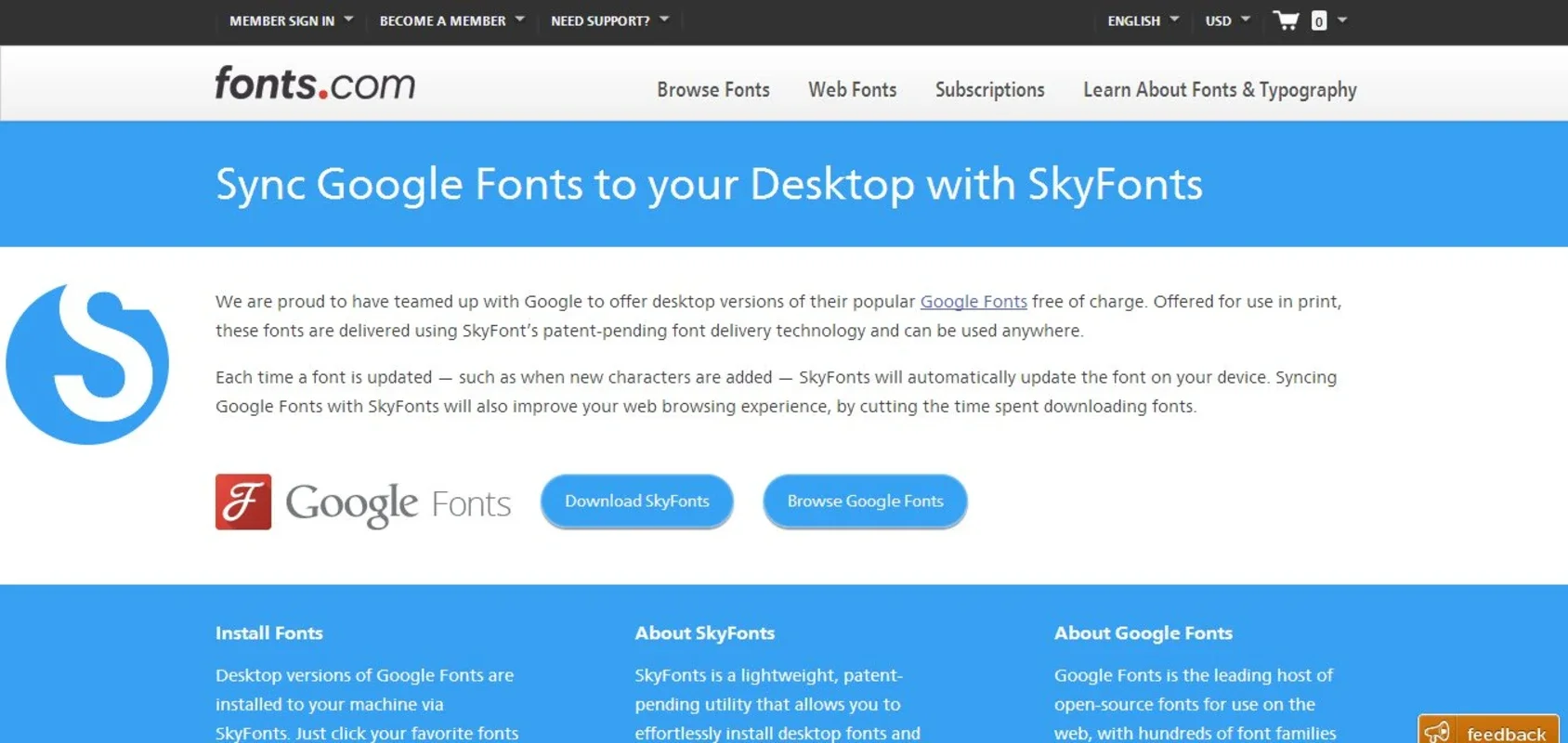 SkyFonts for Windows: Access Thousands of Google Fonts