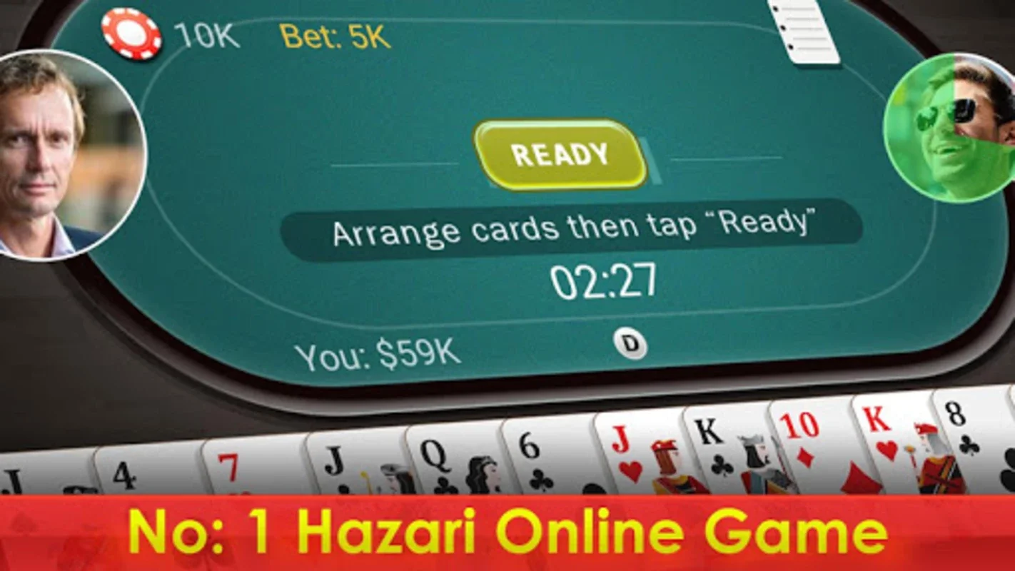 Hazari - 1000 Points Card Game for Android - Strategic Offline Fun