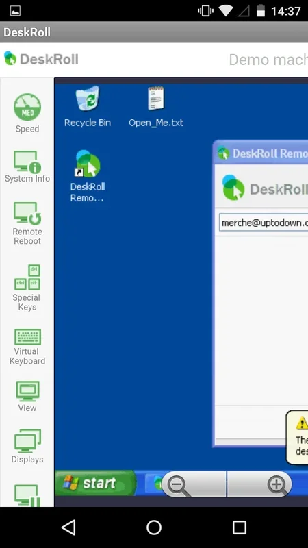 DeskRoll Remote Desktop for Android - No Downloading Required