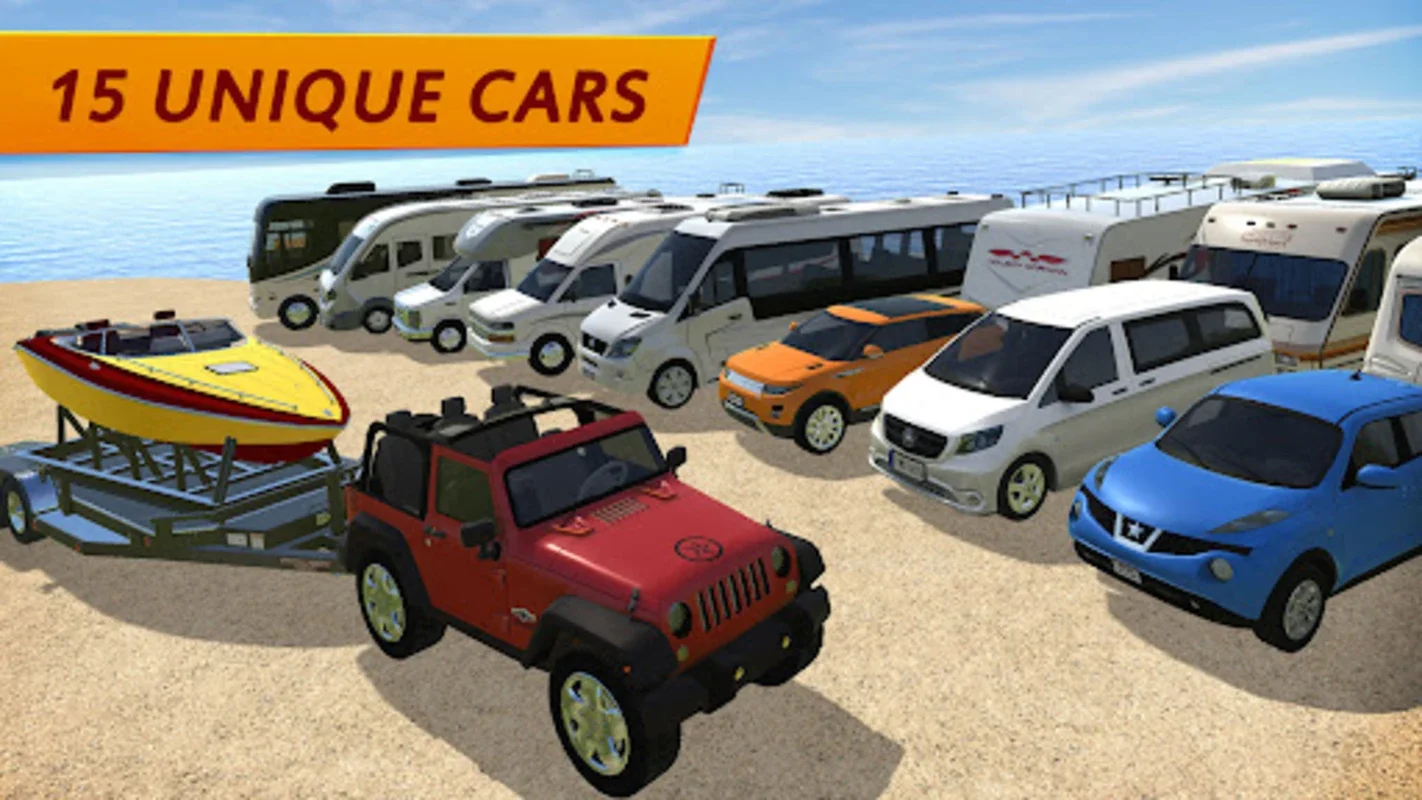 Camper Van Beach Resort for Android - Immersive Driving Adventure