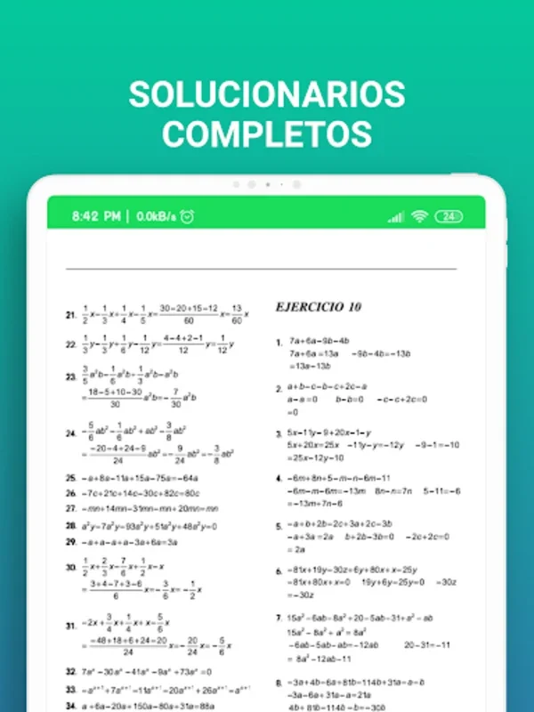 Solucionario Baldor for Android - Comprehensive Math Aid