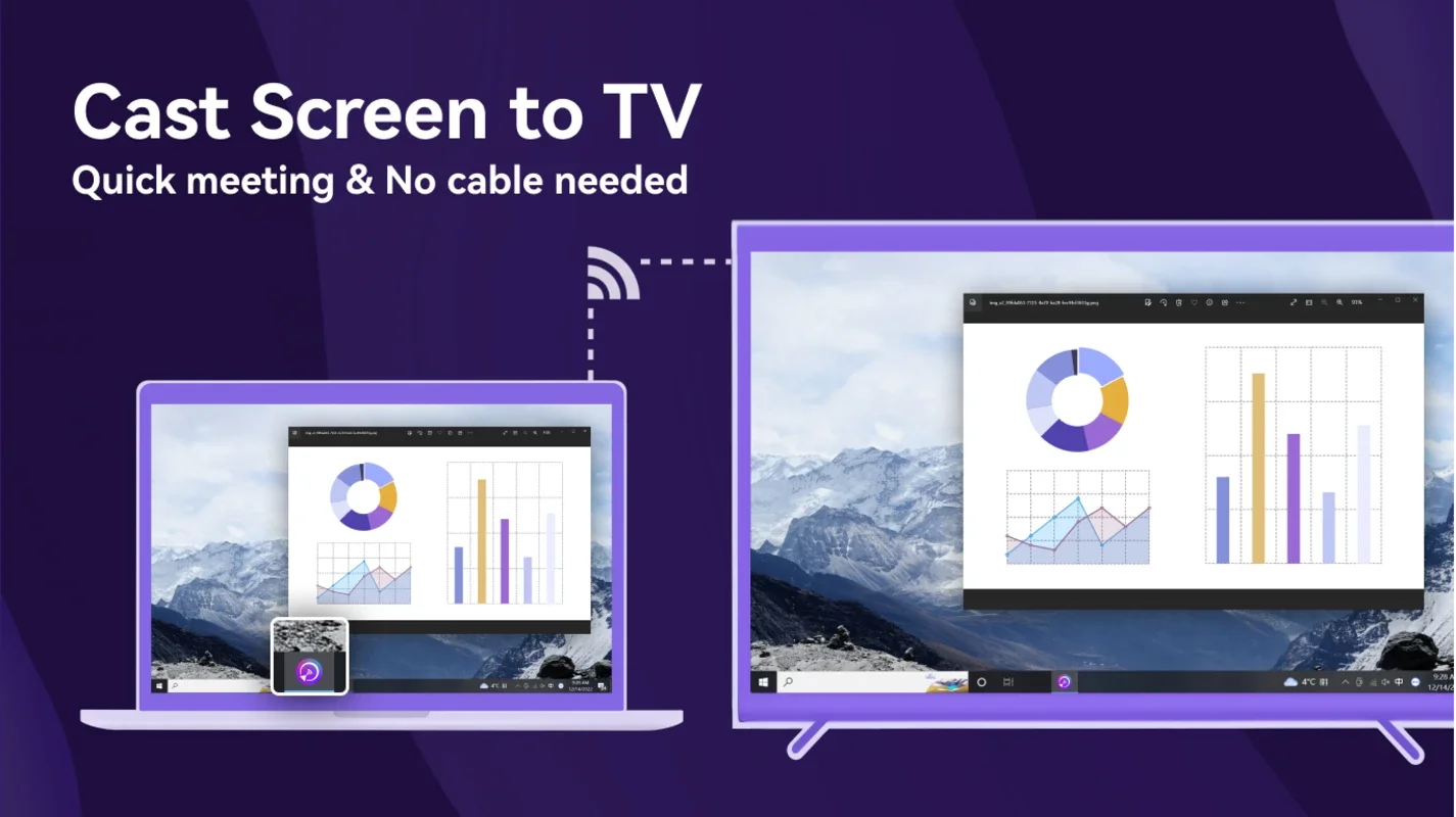 1001TVs: Screen Mirror & File Transfer for Windows