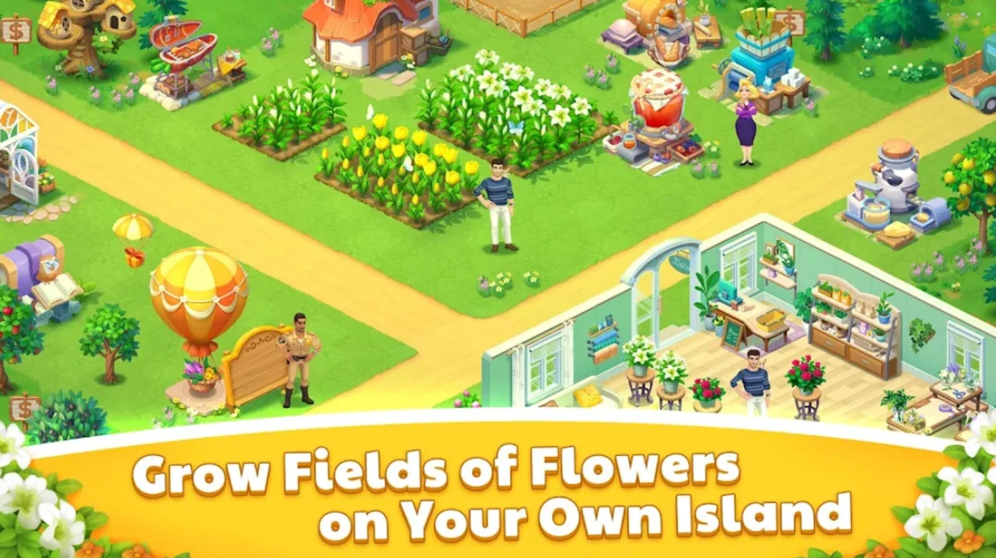 Flower Isle for Android - A Thriving Flower Business