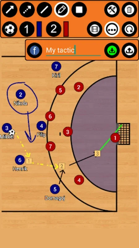 Handball Tactic Board for Android - Plan Your Strategies