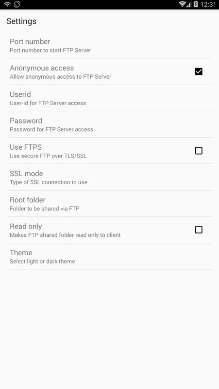 Wifi FTP Server for Android - Easy File Transfer