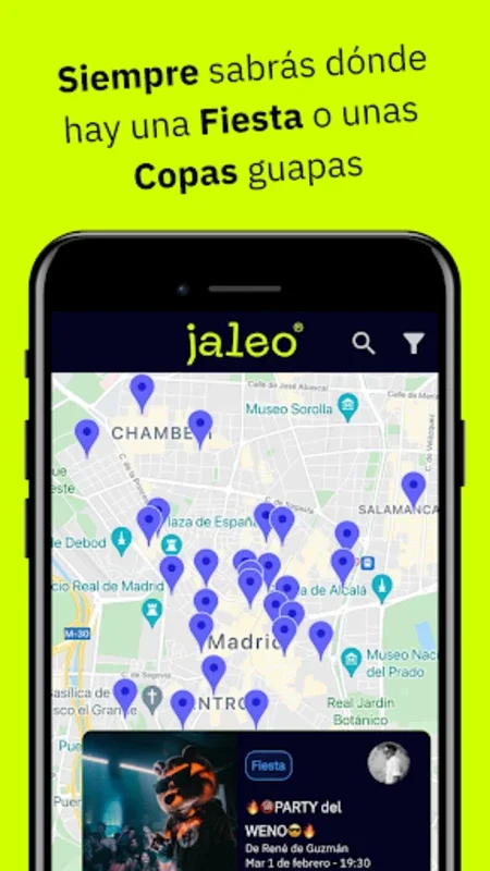 Jaleo_Comparte Fiestas y Copas for Android: Party Connect