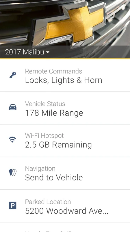 myChevrolet for Android - Manage Your Vehicle Remotely