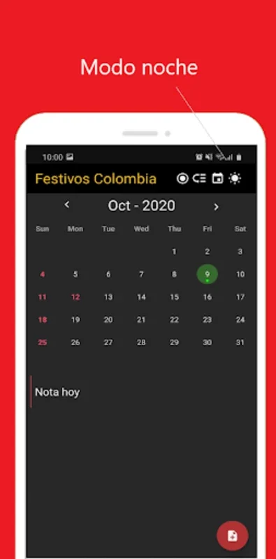 Calendario Festivos Colombia for Android - Stay Updated on Holidays