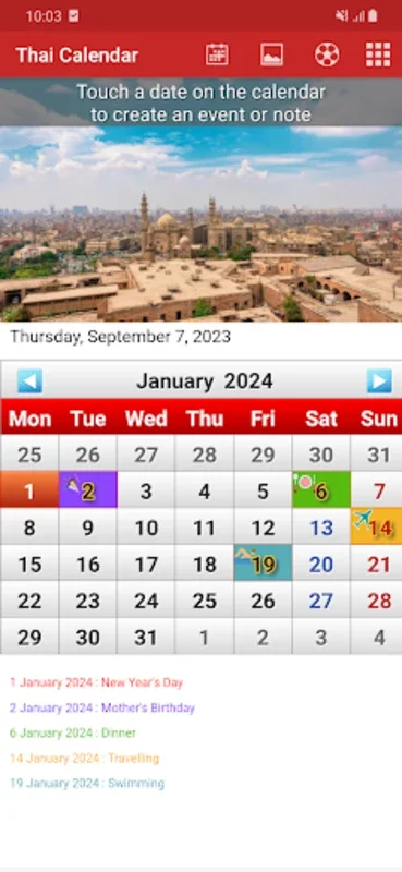 Thai Calendar for Android - Keep Track of Holidays and Events