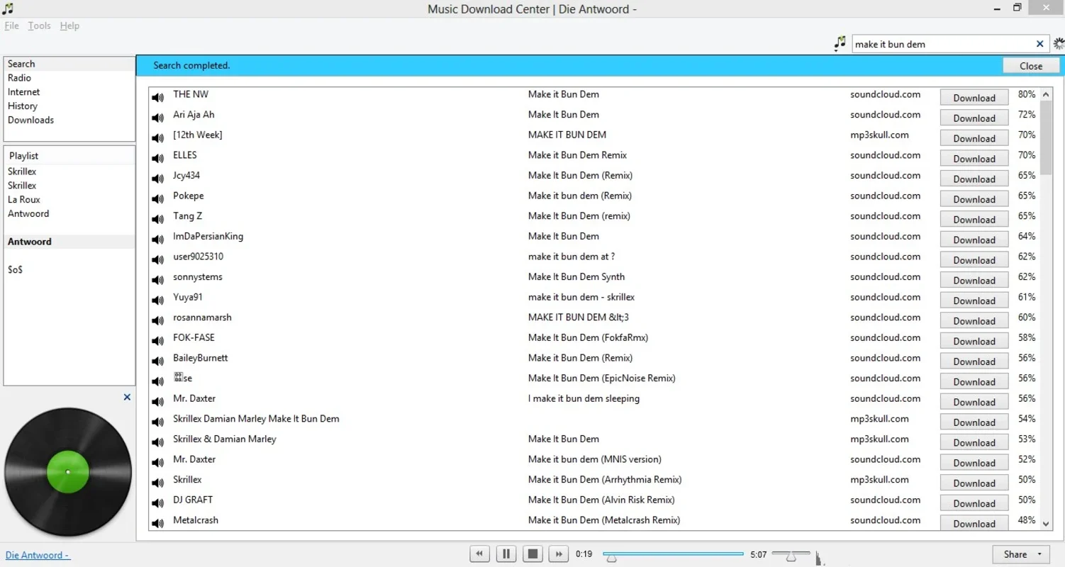 Music Download Center for Windows - Stream and Download Music Easily