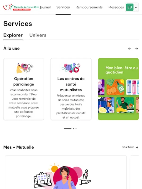 Mutuelle de France Unie for Android - Manage Health Effortlessly