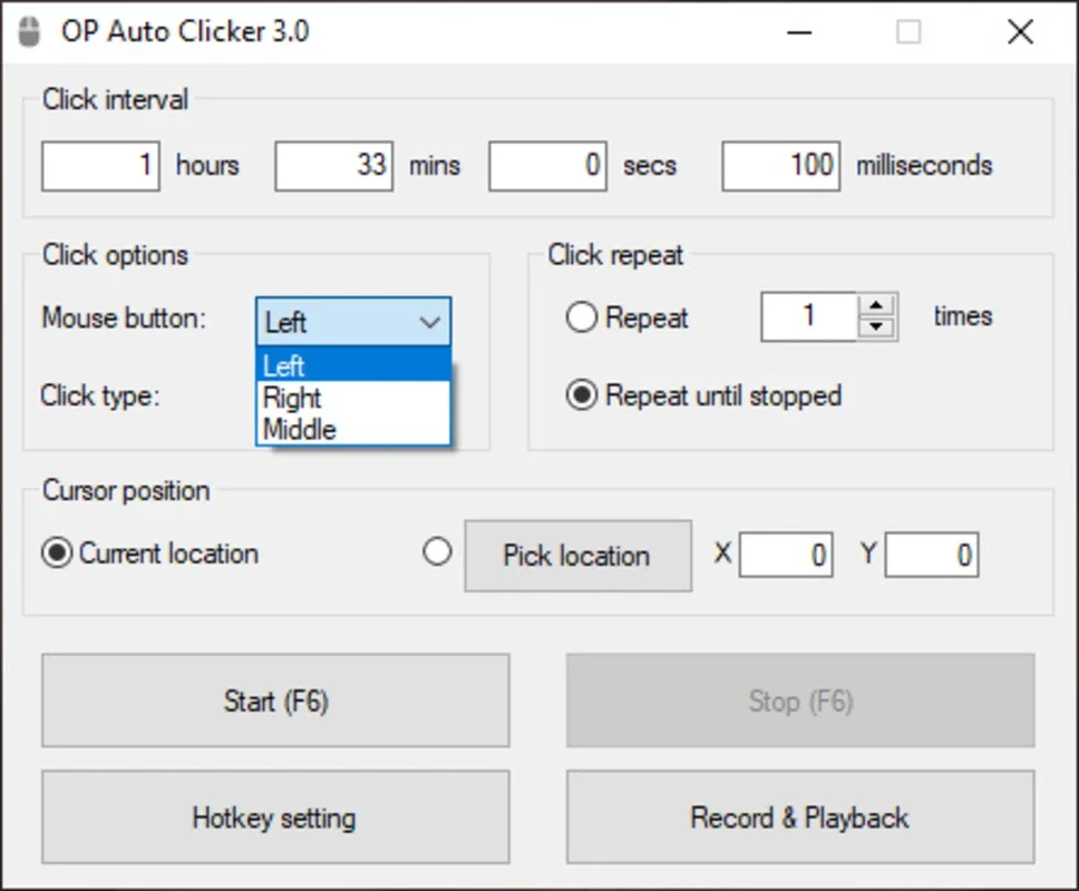 OP Auto Clicker for Windows - Streamline Mouse Clicks