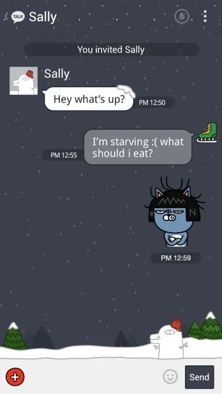 Winter Story for Android - Transform Your KakaoTalk with a Festive Theme