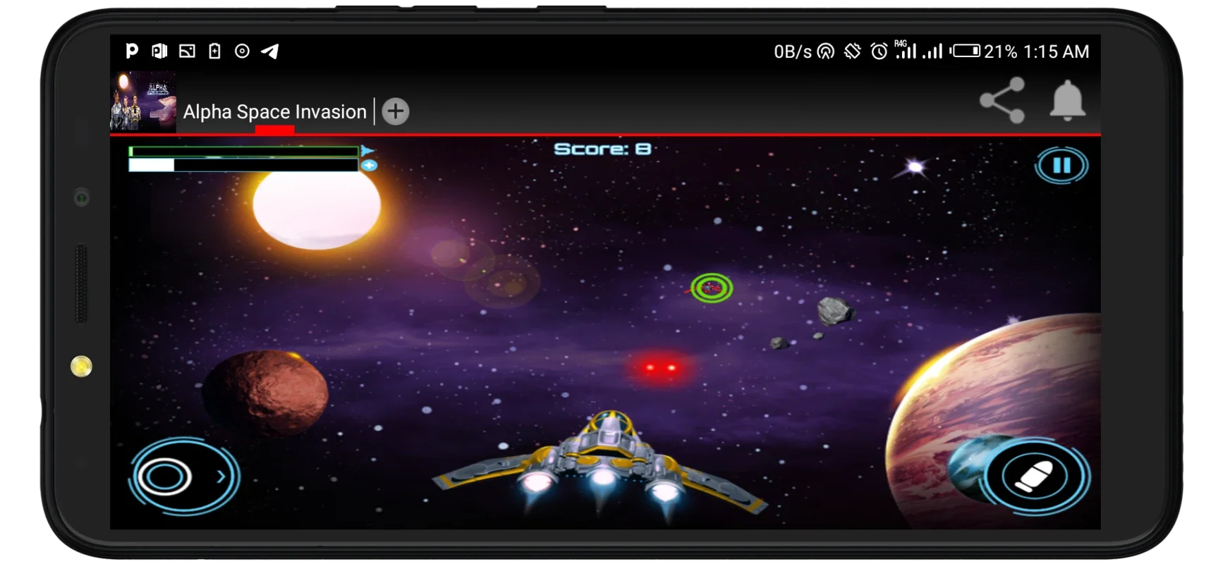 Alpha Space Invasion for Android - An Exciting Space Adventure