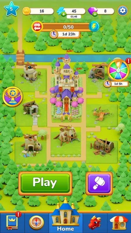 Royal Merge! for Android - Rebuild the Fantasy Kingdom