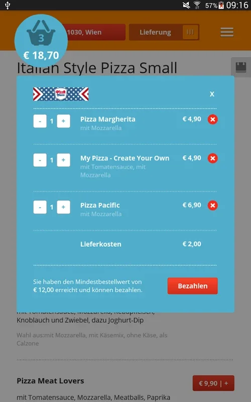 Lieferservice for Android - Order Food with Ease