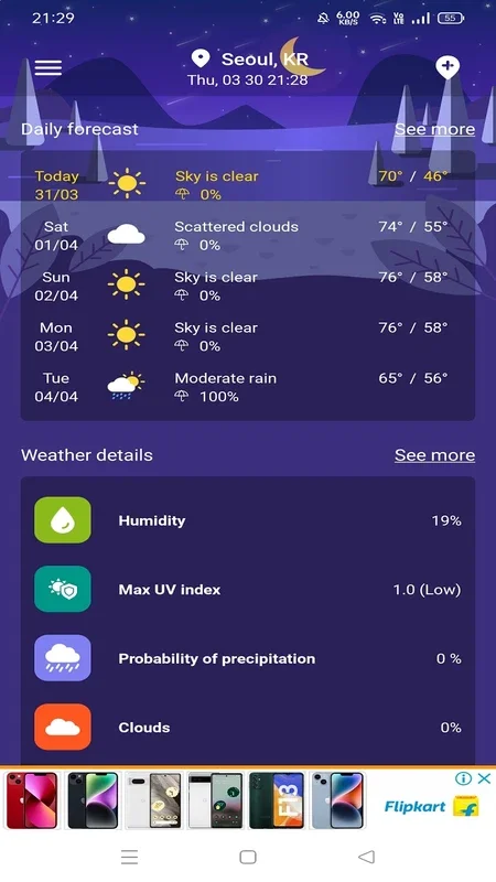 Live Weather for Android - Get Accurate Weather at Your Fingertips