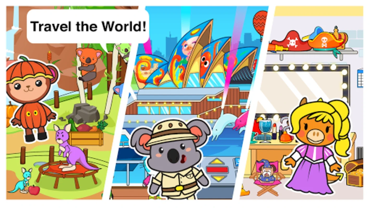 Main Street Pets Big Vacation for Android - Immersive Global Adventure